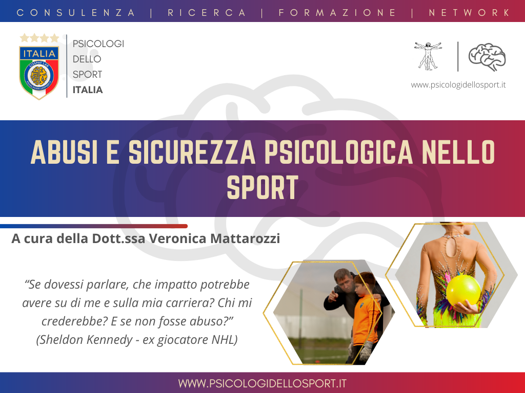 ABUSI E SICUREZZA PSICOLOGICA NELLO SPORT – Psicologi Dello Sport | ITALIA