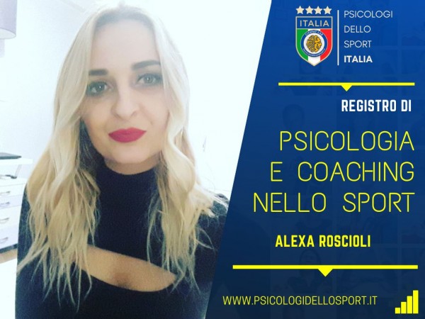 alexa roscioli PSICOLOGI DELLO SPORT E DELL ESERCIZIO PREPARATORE MENTALE PSICOLOGIA registro PSICOLOGI DELLO SPORT