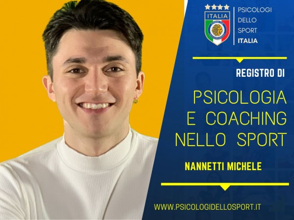 PSICOLOGI DELLO SPORT E DELL ESERCIZIO PREPARATORE MENTALE PSICOLOGIA registro PSICOLOGI DELLO SPORT Nannetti michele