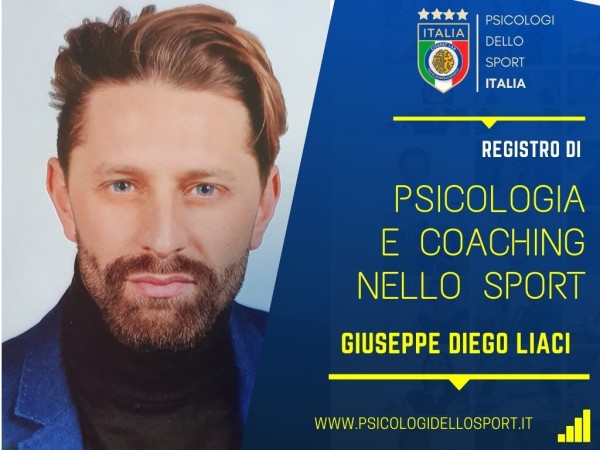 GIUSEPPE DIEGO liaci PSICOLOGI DELLO SPORT E DELL ESERCIZIO PREPARATORE MENTALE PSICOLOGIA registro PSICOLOGI DELLO SPORT