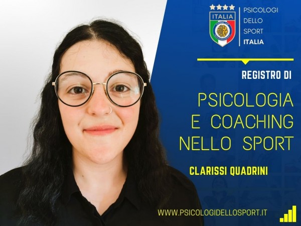 Quadrini Clarissa PSICOLOGI DELLO SPORT E DELL ESERCIZIO PREPARATORE MENTALE PSICOLOGIA registro PSICOLOGI DELLO SPORT